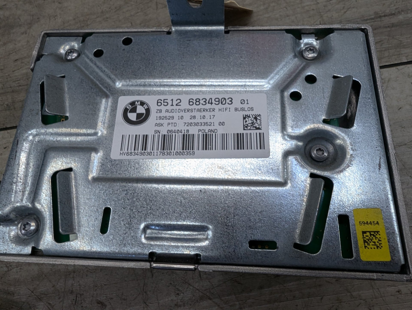 17-20 OEM BMW F90 M5 G30 G32 540 Hi-Fi HiFi Stereo Audio Amplifier Amp