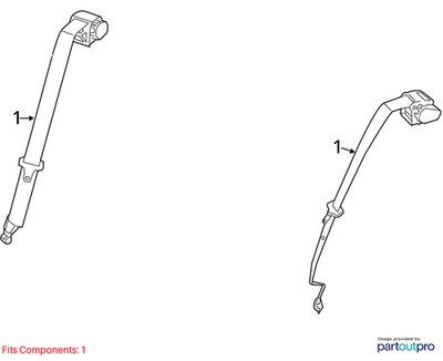 OEM BMW F22 F32 F36 F82 F87 M4 REAR Left Right Upper Seat Belt Retractor Black