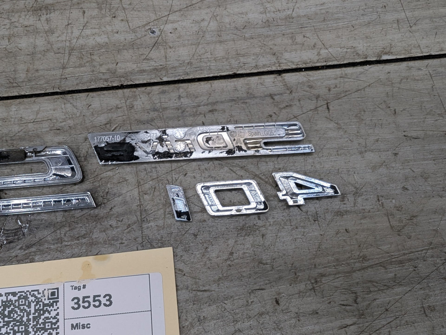 2019-2026 BMW X5 G05 Emblem Badge Symbol Logo SET 7424395