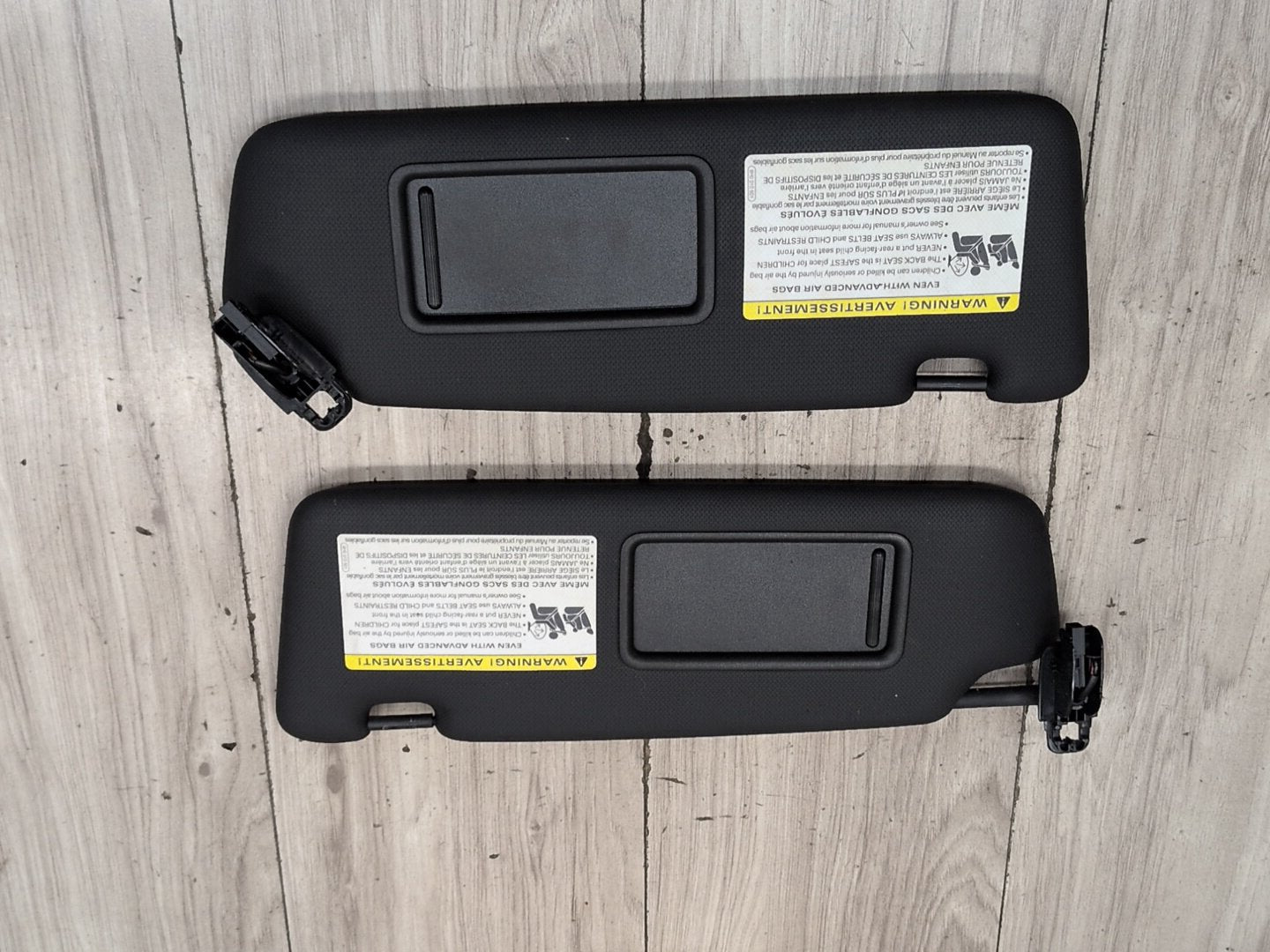 2010-2016 Audi S4 B8 Front Left Right Sun Visor SET 8K0857552L OEM