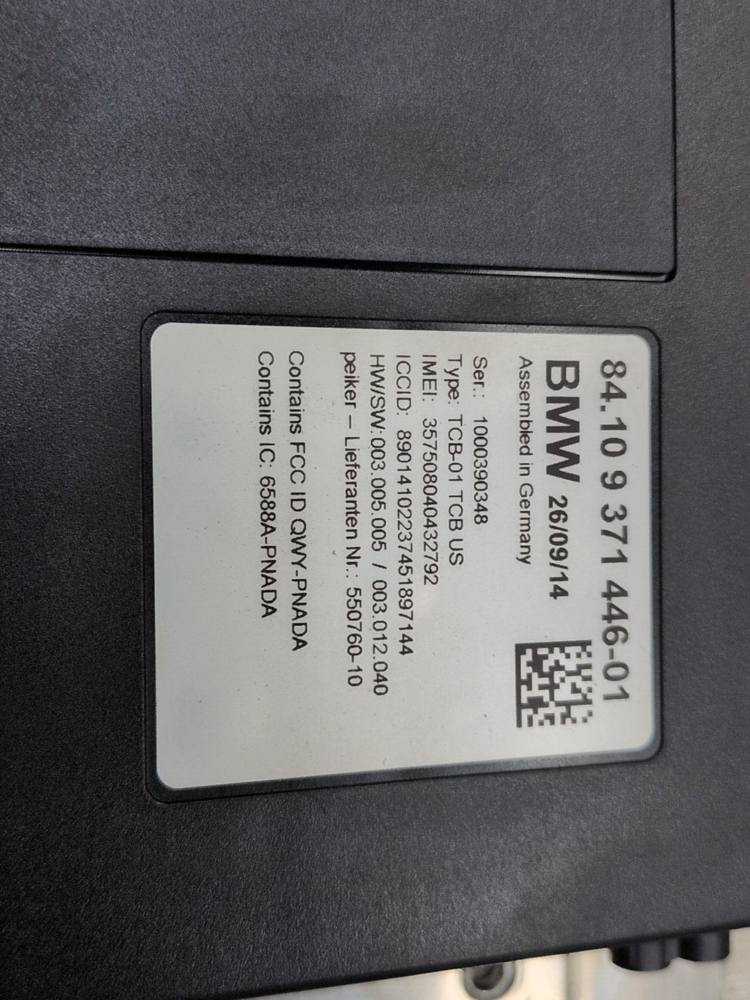 2012-2018 BMW M6 F06 Bluetooth Module 9371446