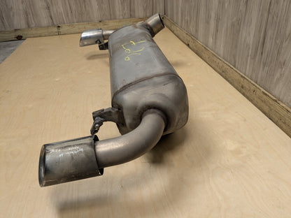 19-23 OEM BMW G20 330 Dual Exhaust Pipe Muffler Silver Tips B46 Engine