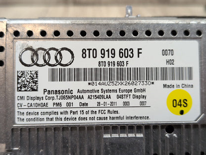 2008-2017 Audi S5 8T Monitor Display Screen 8t0919603f OEM
