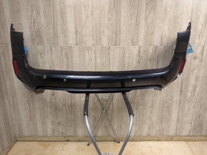 DAMAGE 15-18 BMW F85 X5M Rear Bumper Cover w/ Diffuser Assembly Black 416