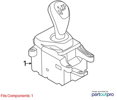2012-2018 BMW M6 F06 Transmission Switch Shifter Assembly 7846585 OEM