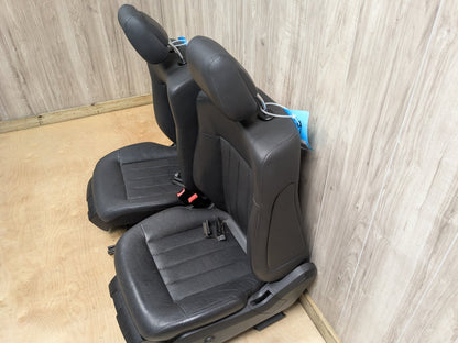 10-13 Mercedes-Benz E550 W212 Front Driver Passenger Seat Assemblys SET Black