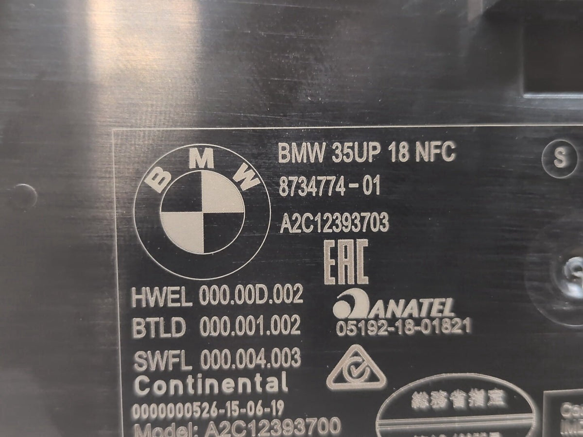2019-2026 BMW M340i G20 Wireless Phone Charger Module 8734774 OEM