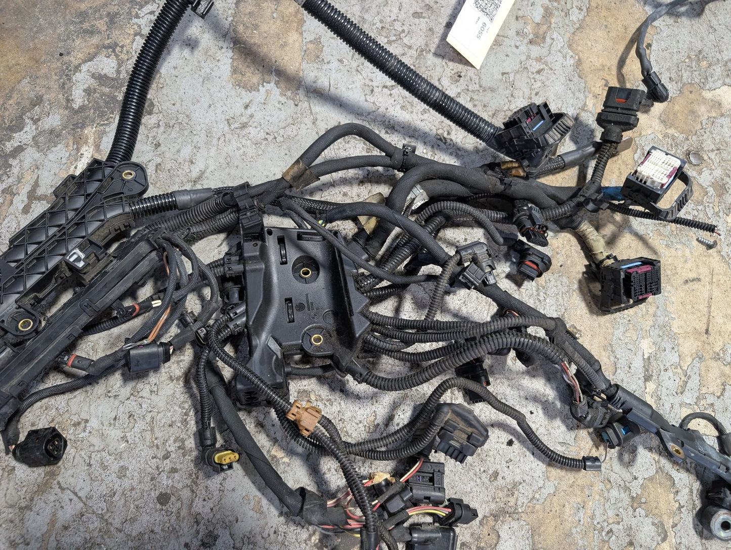 BMW G12 750Li N63B44O2 Engine Motor Transmission Wiring Wire Harness SET 8654414