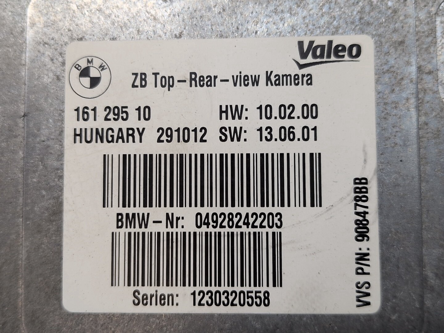 2011 - 2017 BMW X3 F25 Rear View Camera Control Module 9282422 N20B20O0