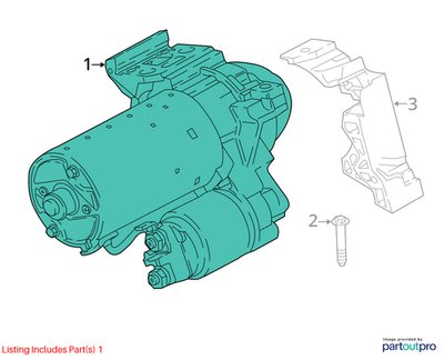 16-20 OEM BMW F22 F23 F30 F32 F33 F36 G01 G12 G30 BOSCH Engine B58 Starter Motor