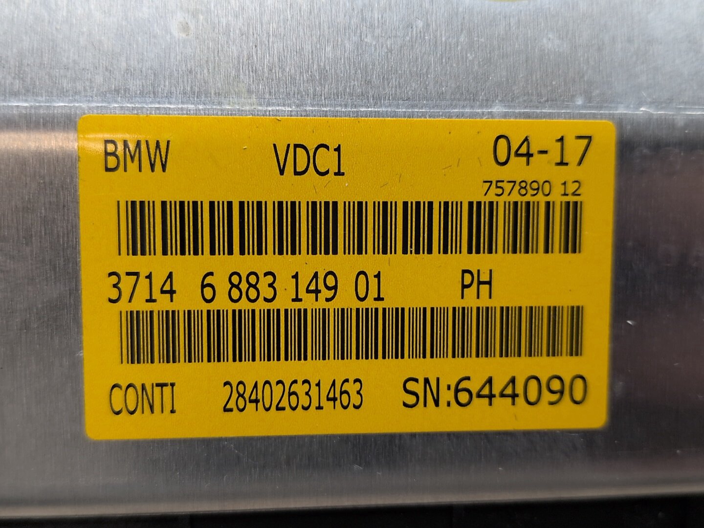 2014 - 2018 BMW X5 F85 Misc 6883149 S63B44T2