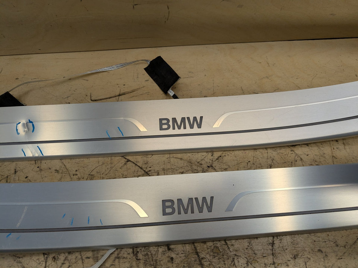 2016-2019 BMW 740Li G12 Scuff Plate Door Sill SET 7369887 OEM