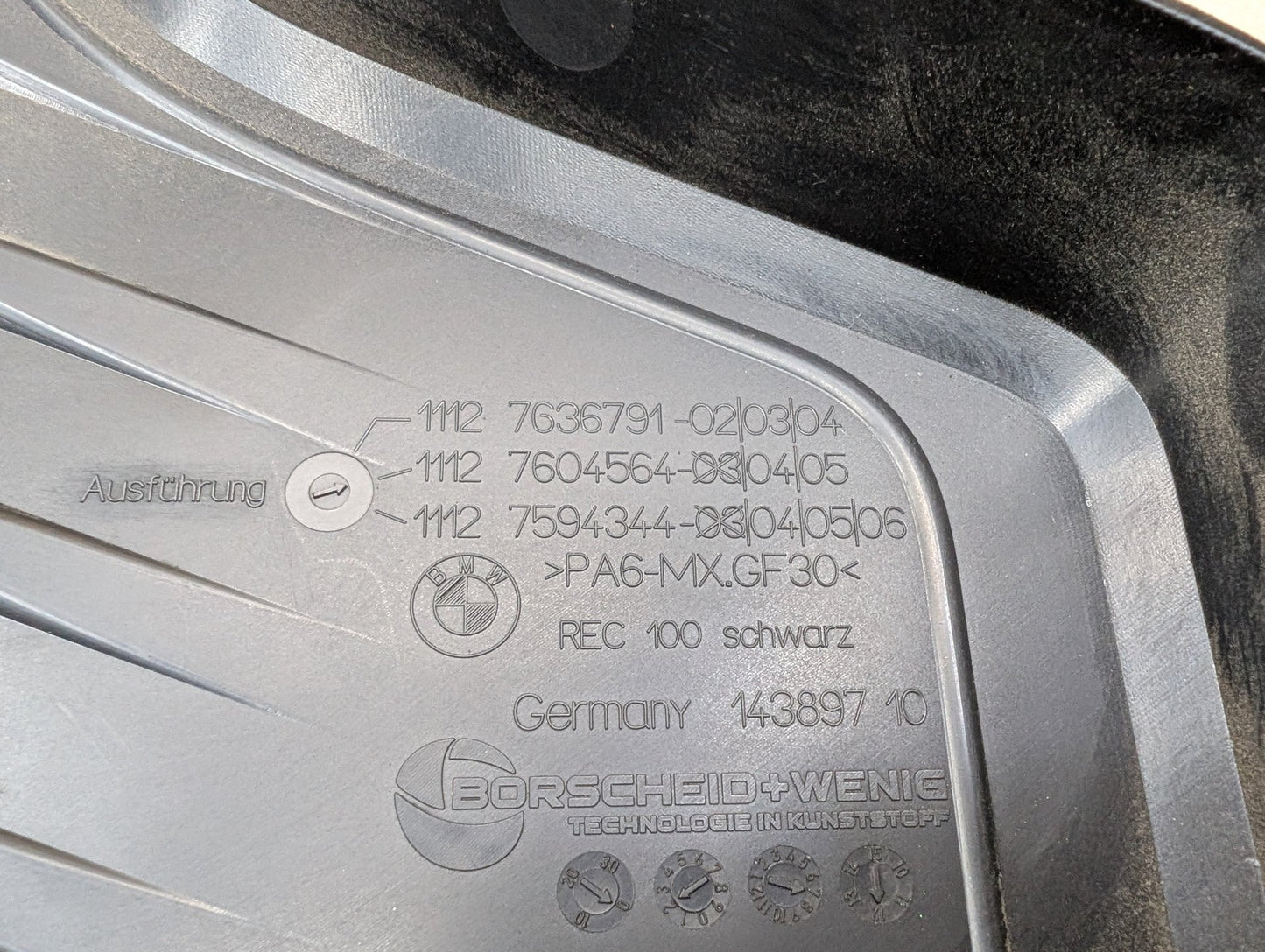 2012-2018 BMW F30 328i N20B20O0 Engine Cover 7636731
