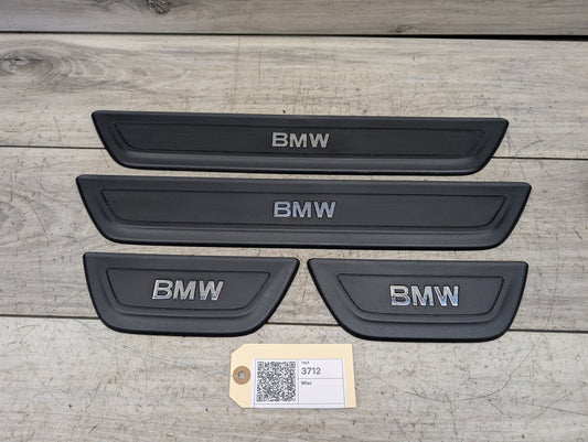 2011 - 2017 BMW X3 F25 Front Rear Left Right Scuff Plate Door Sill SET 7205811 N20B20A