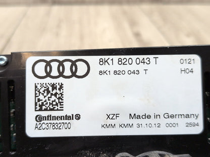 2008 - 2017 Audi S5 8T Front AC Heater Climate Control Switch 8K1820043T