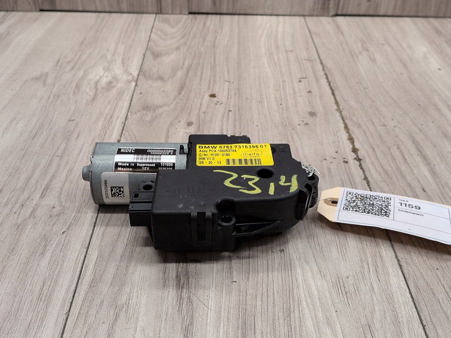 OEM BMW MINI E84 F15 F25 F54 F55 F56 F60 Panoramic Sunroof Drive Motor Actuator