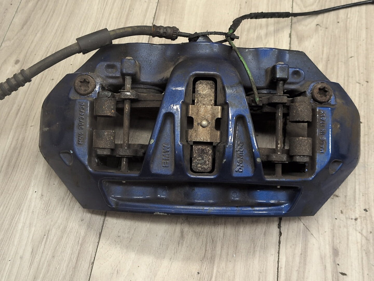 15-19 OEM BMW F85 X5M F86 X6M Front Brake Calipers SET BREMBO Blue
