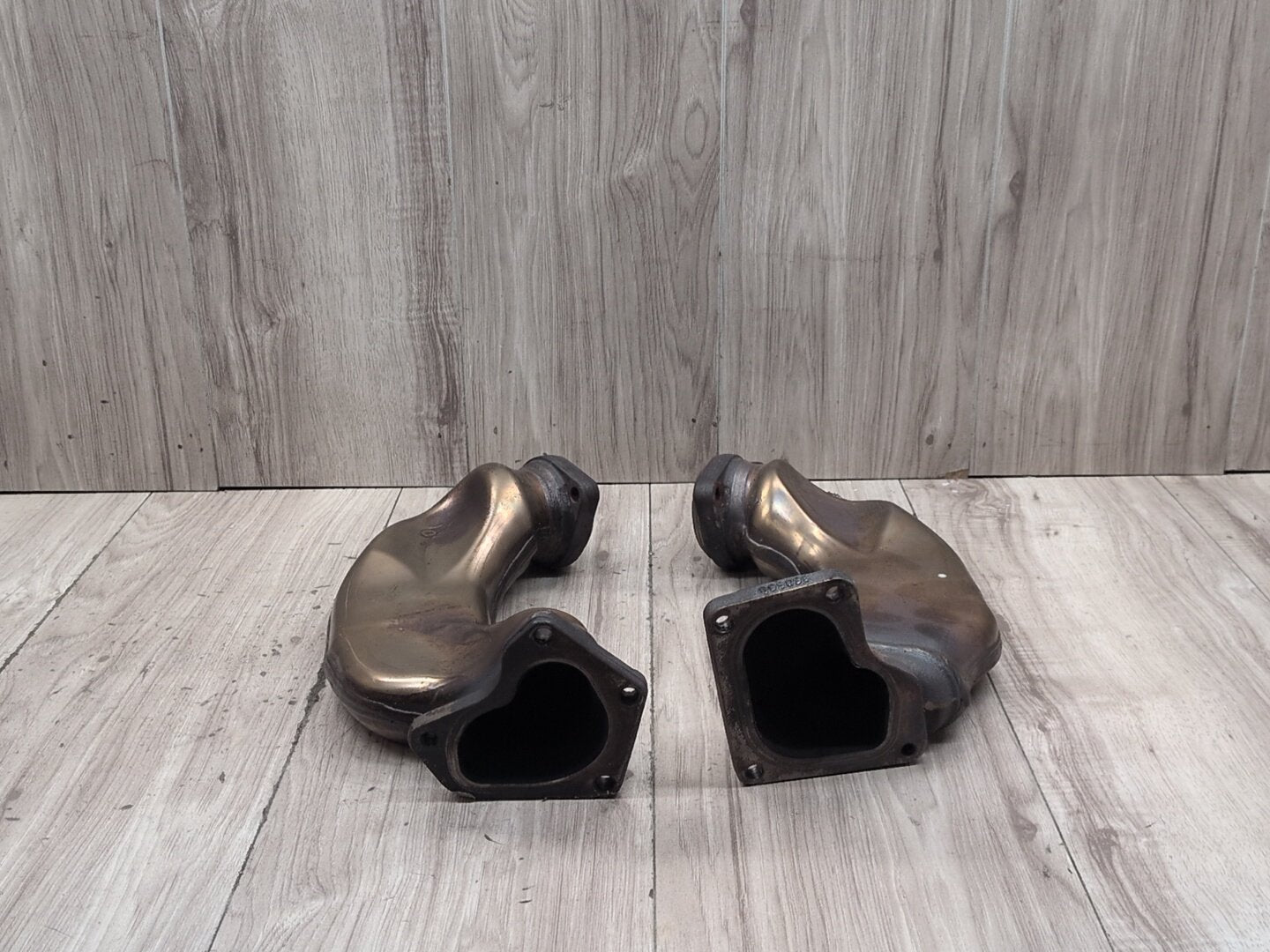 09-12 Mercedes W212 E550 M278 Left Right Engine Motor Exhaust Manifold Pipe SET