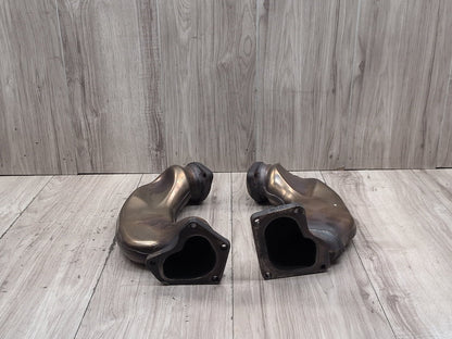 09-12 Mercedes W212 E550 M278 Left Right Engine Motor Exhaust Manifold Pipe SET
