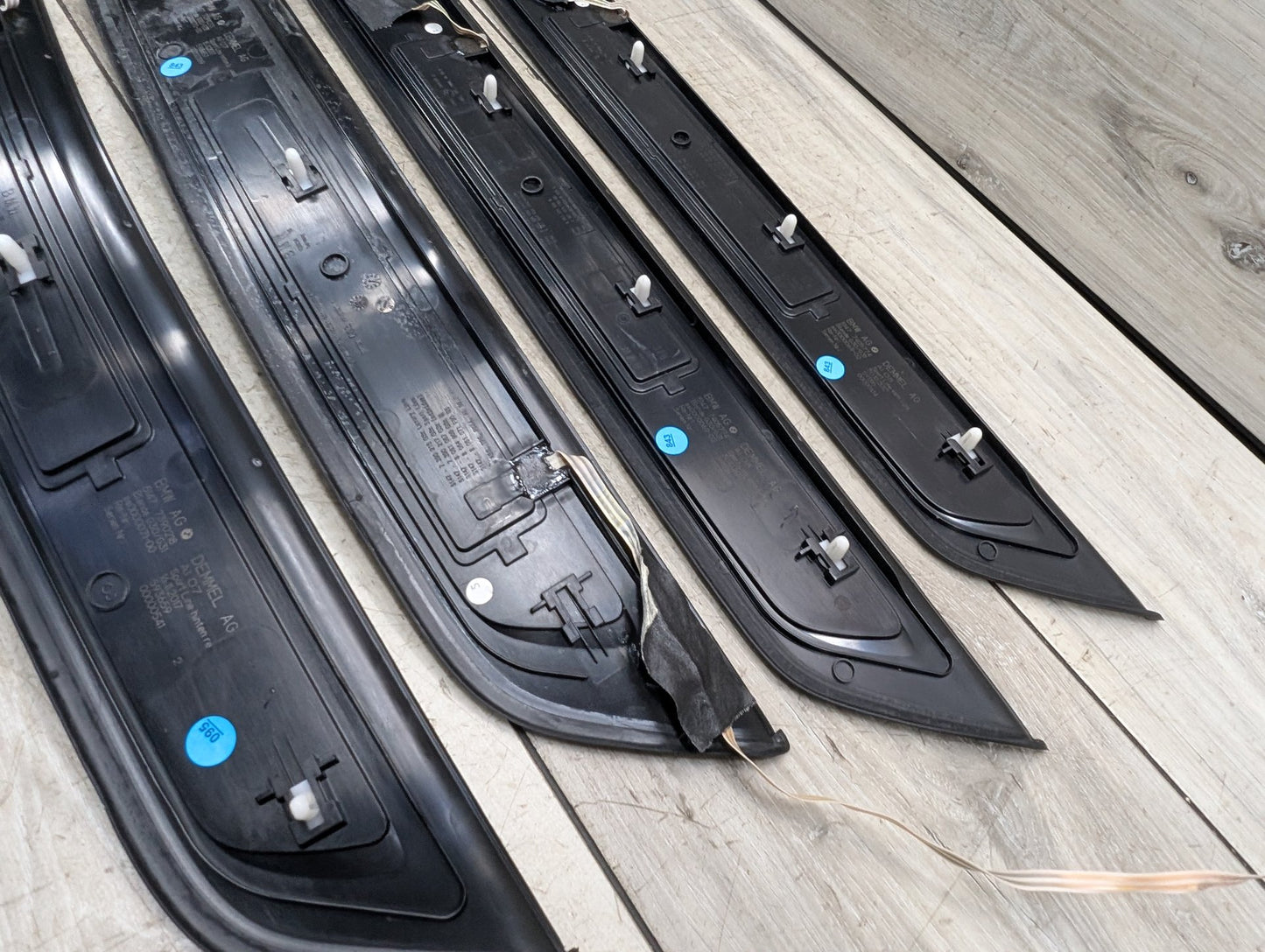 2017-2023 BMW 530i G30 Front Rear Left Right Scuff Plate Door Sill SPORT SET 7405774