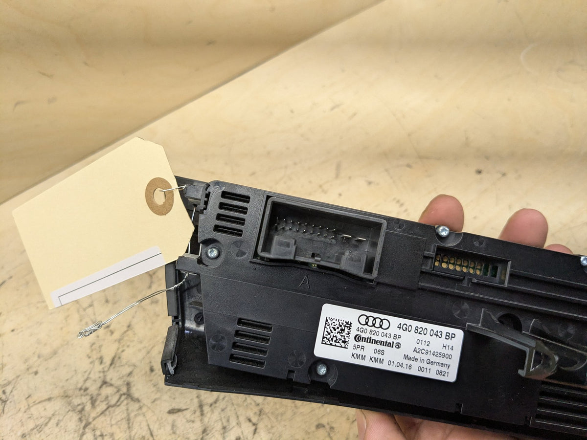2012-2018 Audi A6 C7 Front AC Heater Climate Control Switch 4G0820043BP OEM