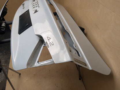 2013-2015 Audi RS5 8T Trunk Lid Shell Panel w/ Bracket & Spoiler Grey M1/Y7F