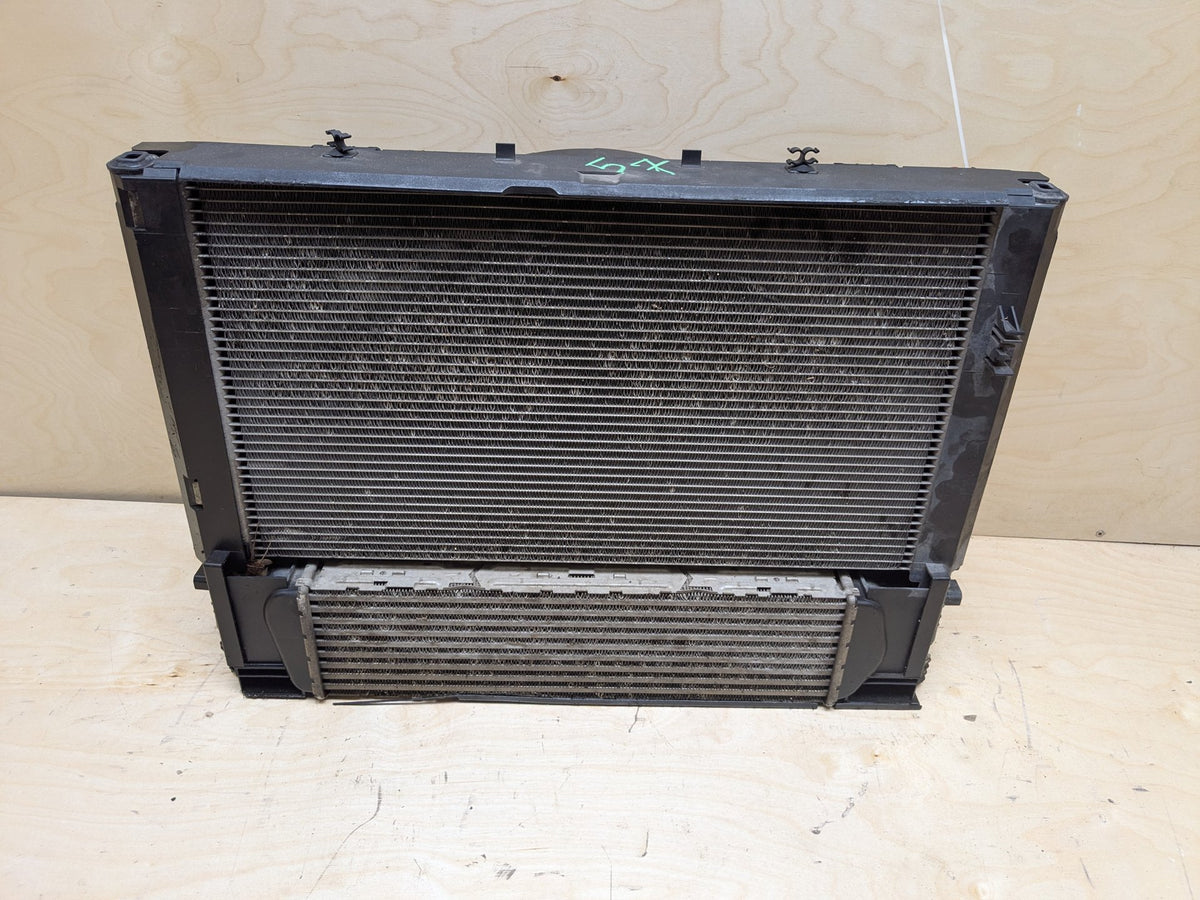BMW 335i F30 435 Radiator Cooling Condenser Fan Shroud Assembly SET N55 850w