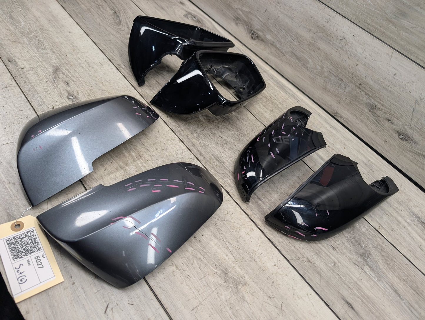 12-20 OEM BMW F30 F32 F33 F36 Front Left Right Side Mirror Cap Covers SET
