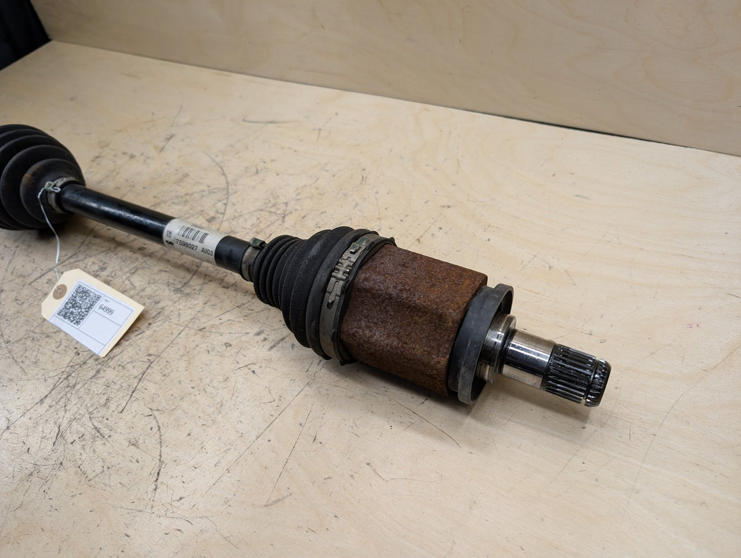 11-17 OEM BMW F25 X3 28iX AWD Front Left Driver Output Shaft CV Axle