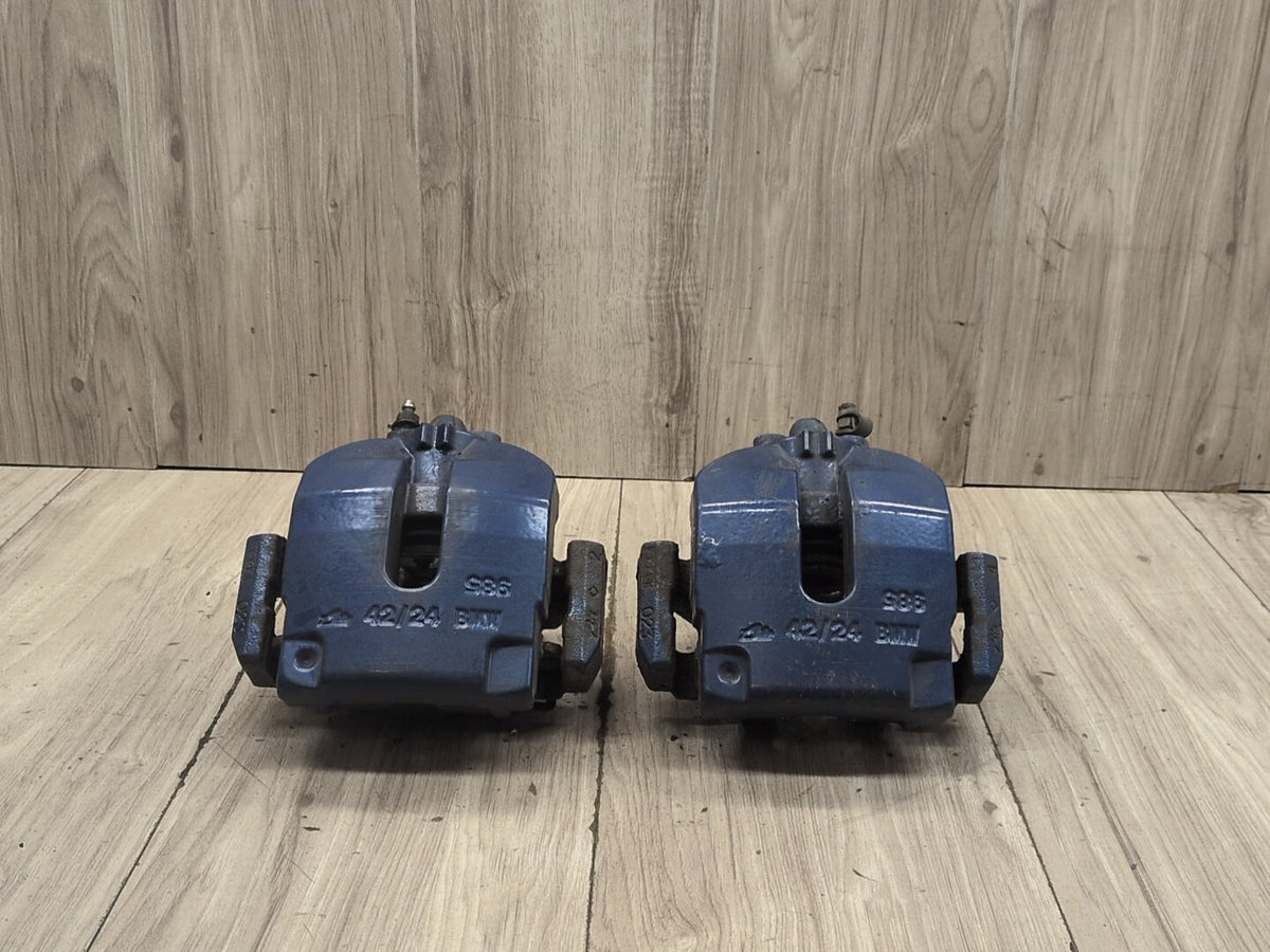 15-19 OEM BMW F85 X5M F86 X6M Rear Brake Calipers SET BREMBO Blue
