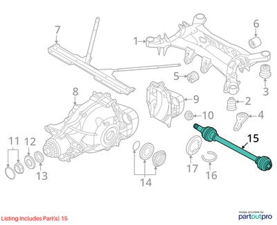 OEM BMW G20 G42 230i 230iX 330i 330iX REAR Right Passenger Output Shaft CV Axle