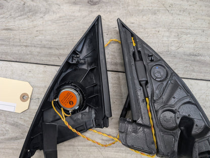 2014 - 2019 BMW 340 F34 Front Left Right Door Triangle Corner Speaker Assemblys SET 9226357 B58B30M0