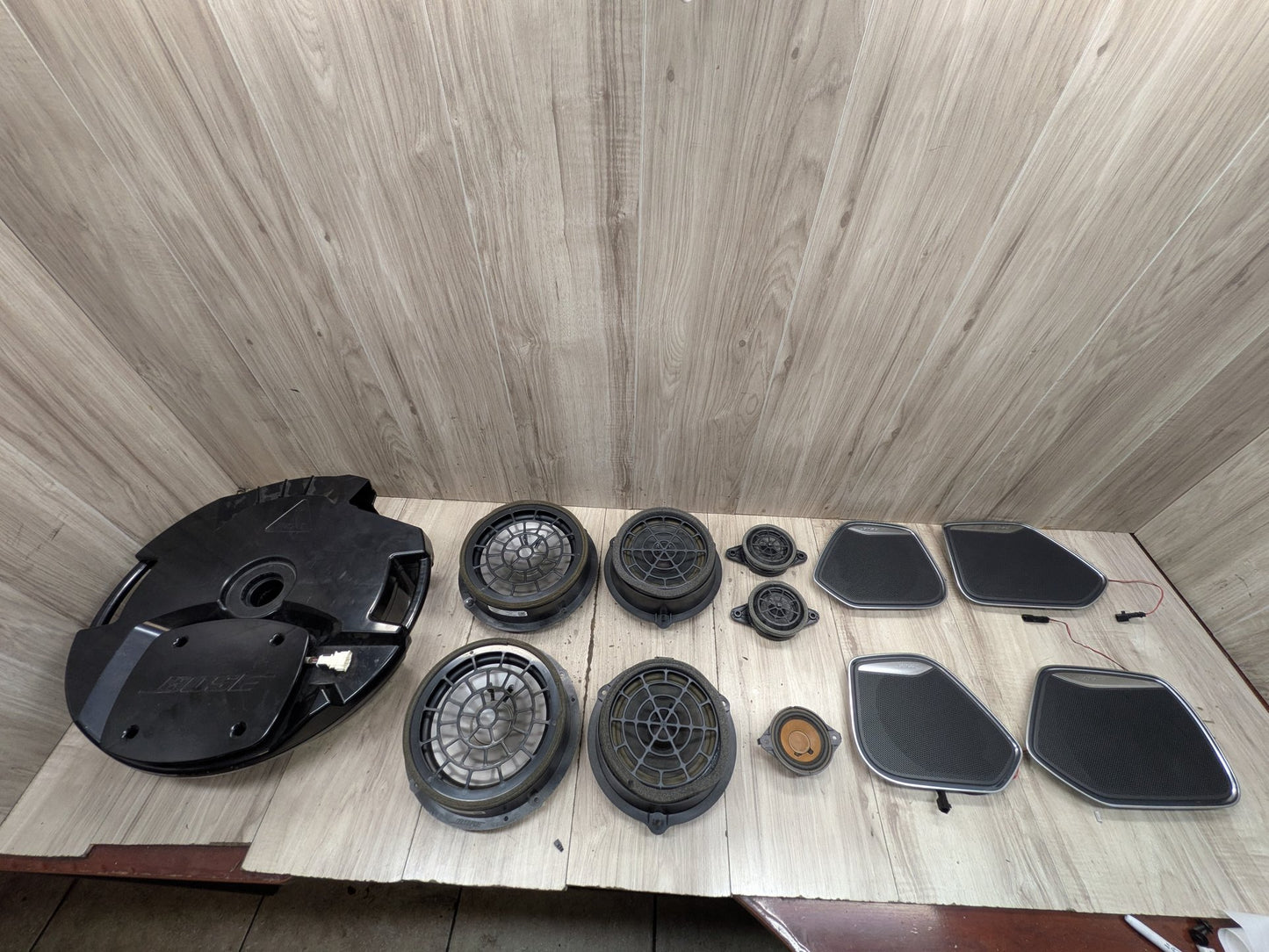 15-18 OEM Audi Q3 BOSE Subwoofer Sound Audio Speakers SET PN: 8U0035382A