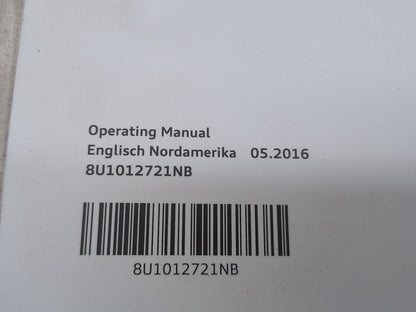 2015-2018 Audi Q3 8U - Owners Instruction Manual Book SET PN: 8U1012721NB
