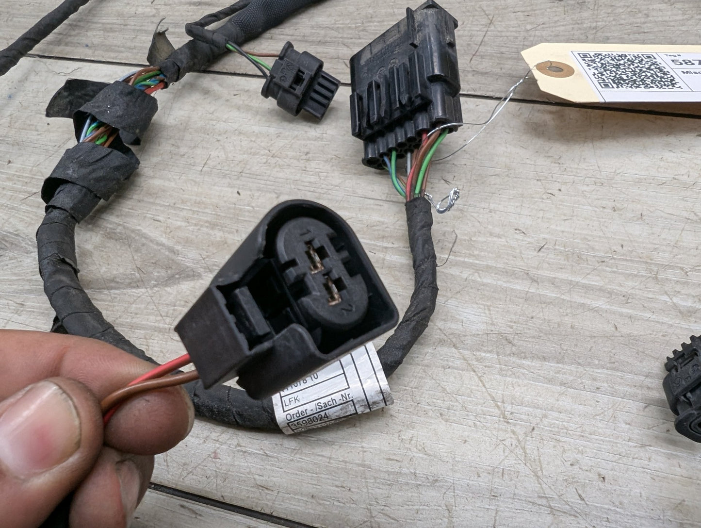 2016-2022 BMW 750Li G12 Front Bumper PDC Parking Sensor Wiring Wire Harness 3598024