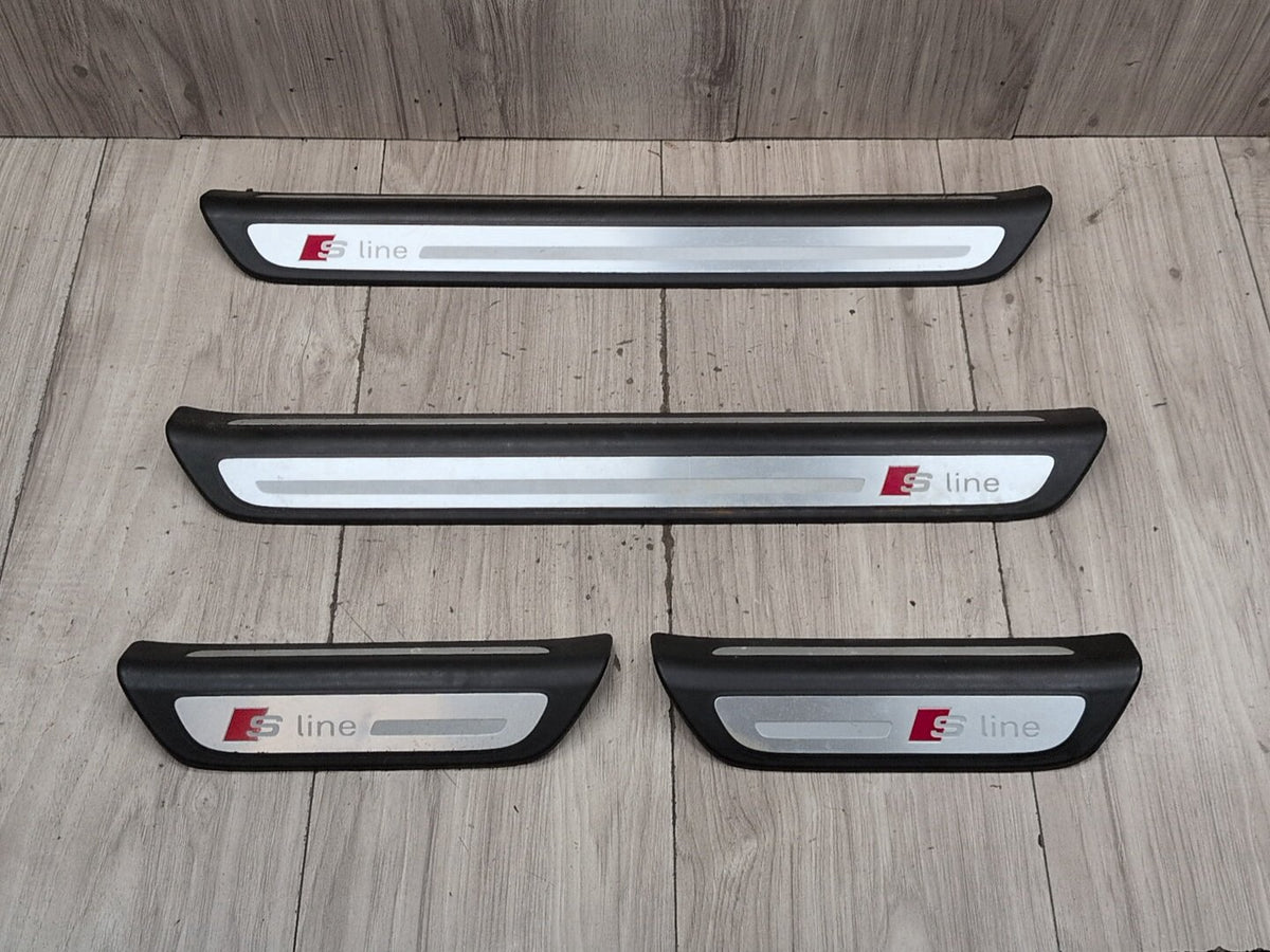 2015-2018 Audi Q3 8U Front Rear Left Right Scuff Plate Door Sill SET 8U0853376A