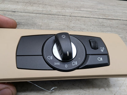 06-13 OEM BMW E70 E71 X5 X6 Headlight Switch Control Panel Light Module Beige