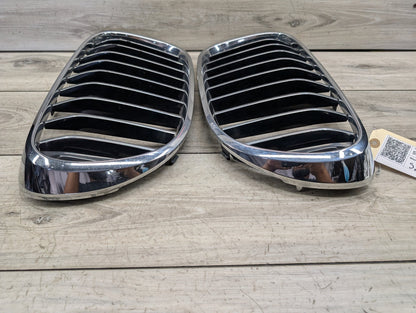 2016-2022 BMW 750Li G12 Front Left Right Upper Bumper Cover Kidney Grilles SET 7357012