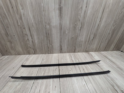 2015-2018 BMW X5 F85 Front Left Right Side Windshield Drip Trim Molding SET 7292405 OEM