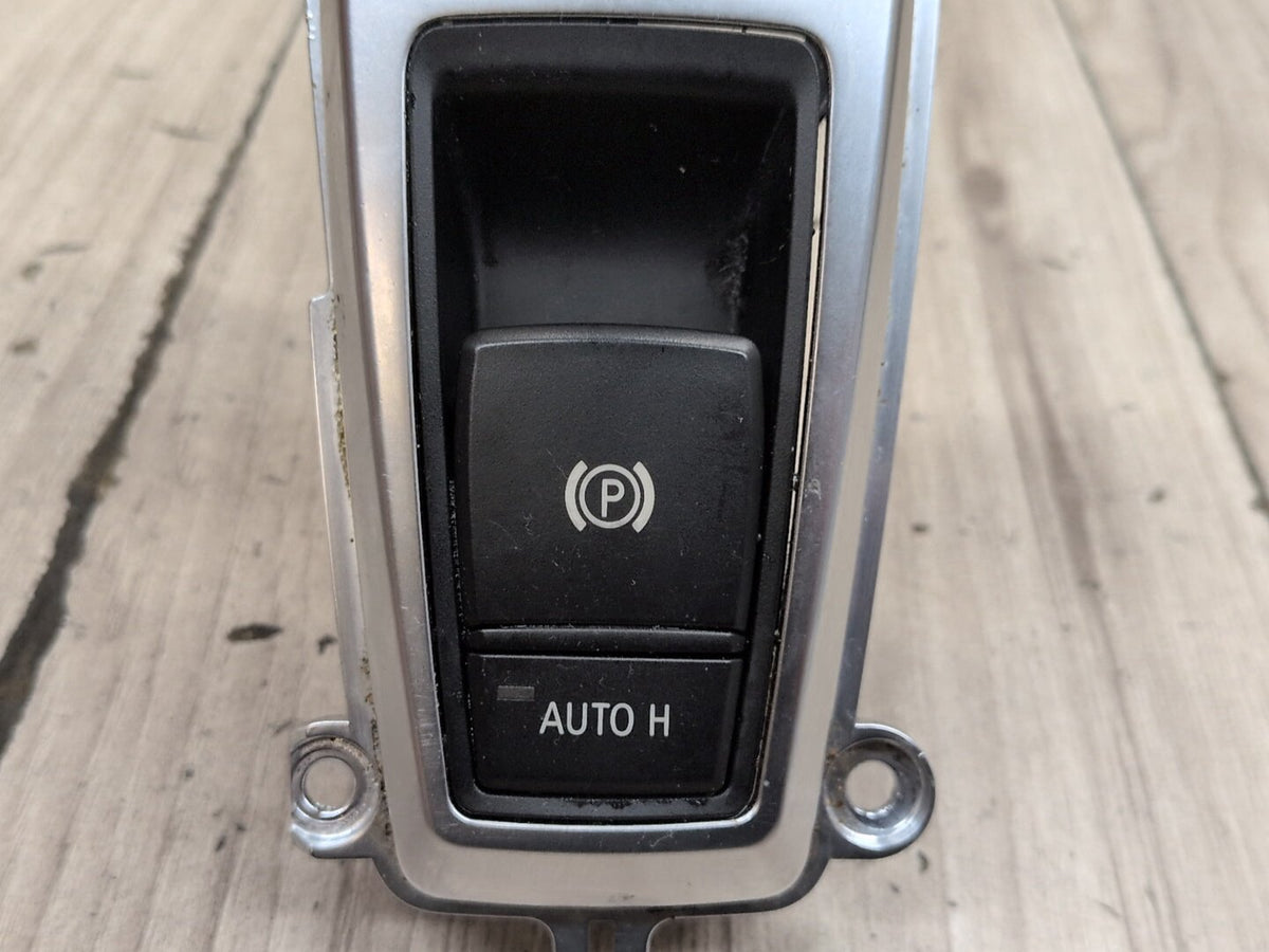 07-14 OEM BMW E70 E71 X5 X6 M Parking Brake Auto Hold Switch w/ Trim Panel