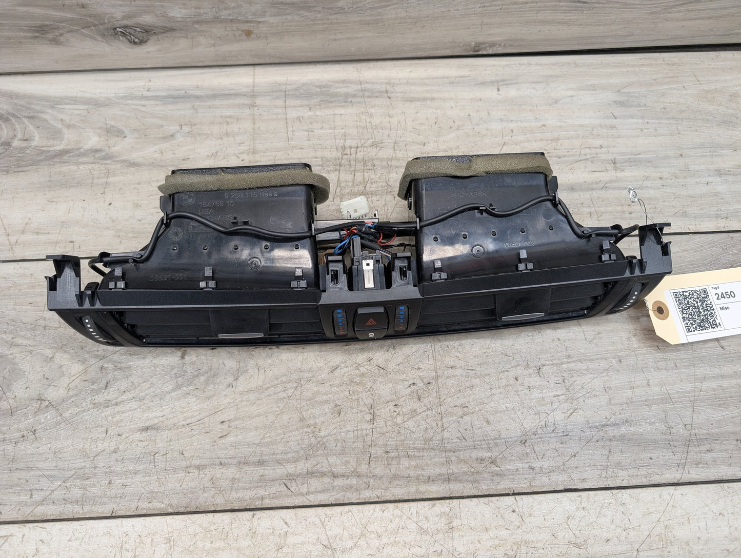 14-19 OEM BMW F15 F16 F85 F86 X5 X6 Dash Center Hazard Button AC Air Vent Grille