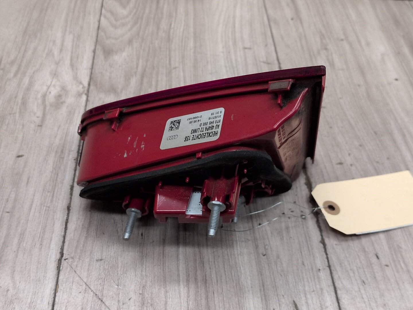 2013 - 2017 Audi S5 8T Rear Left Driver Inner Tail Light 8T0945093D CTUB