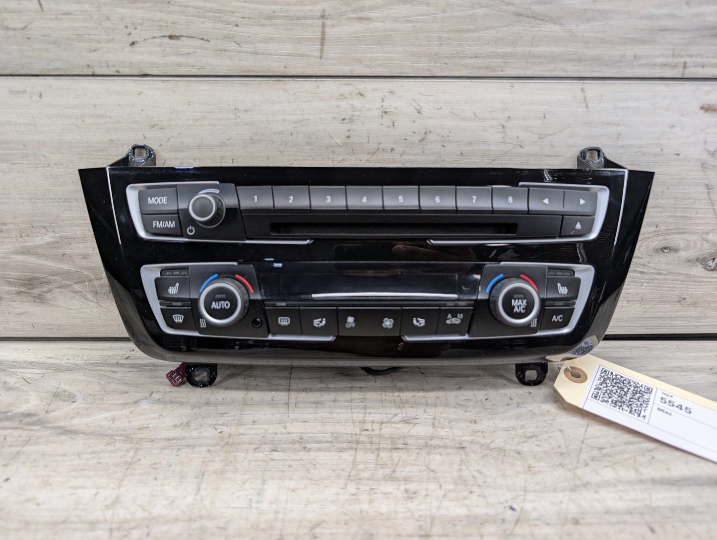 16-18 OEM BMW F30 F32 F34 F80 M3 AC Heater Control Panel Radio Media Buttons