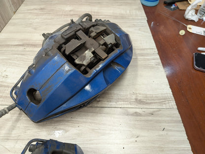 OEM BMW G30 530 540 M550 Front Rear Left Right Brake Calipers Brembo SET Blue