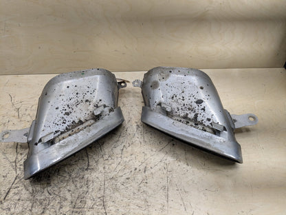 2012-2018 Audi A6 C7 Rear Left Right Exhaust Muffler Tips SET 4G0253825P OEM