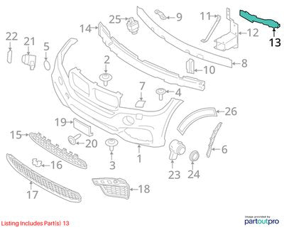 14-19 OEM BMW F15 F16 F85 X5 X6 Right Passenger Headlight Mount Support Bracket
