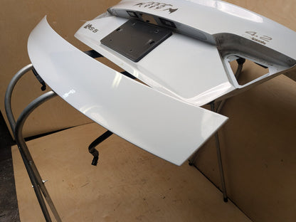 2013-2015 Audi RS5 8T Trunk Lid Shell Panel w/ Bracket & Spoiler Grey M1/Y7F