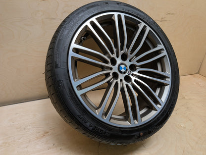 OEM BMW BMW G30 530 540 M550 Rear Wheel Rim Style 664M Silver R19x8" ET30