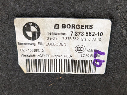 2008-2013 BMW 135i E88 Rear Trunk Cargo Floor Carpet Spare Tire Cover 7373562