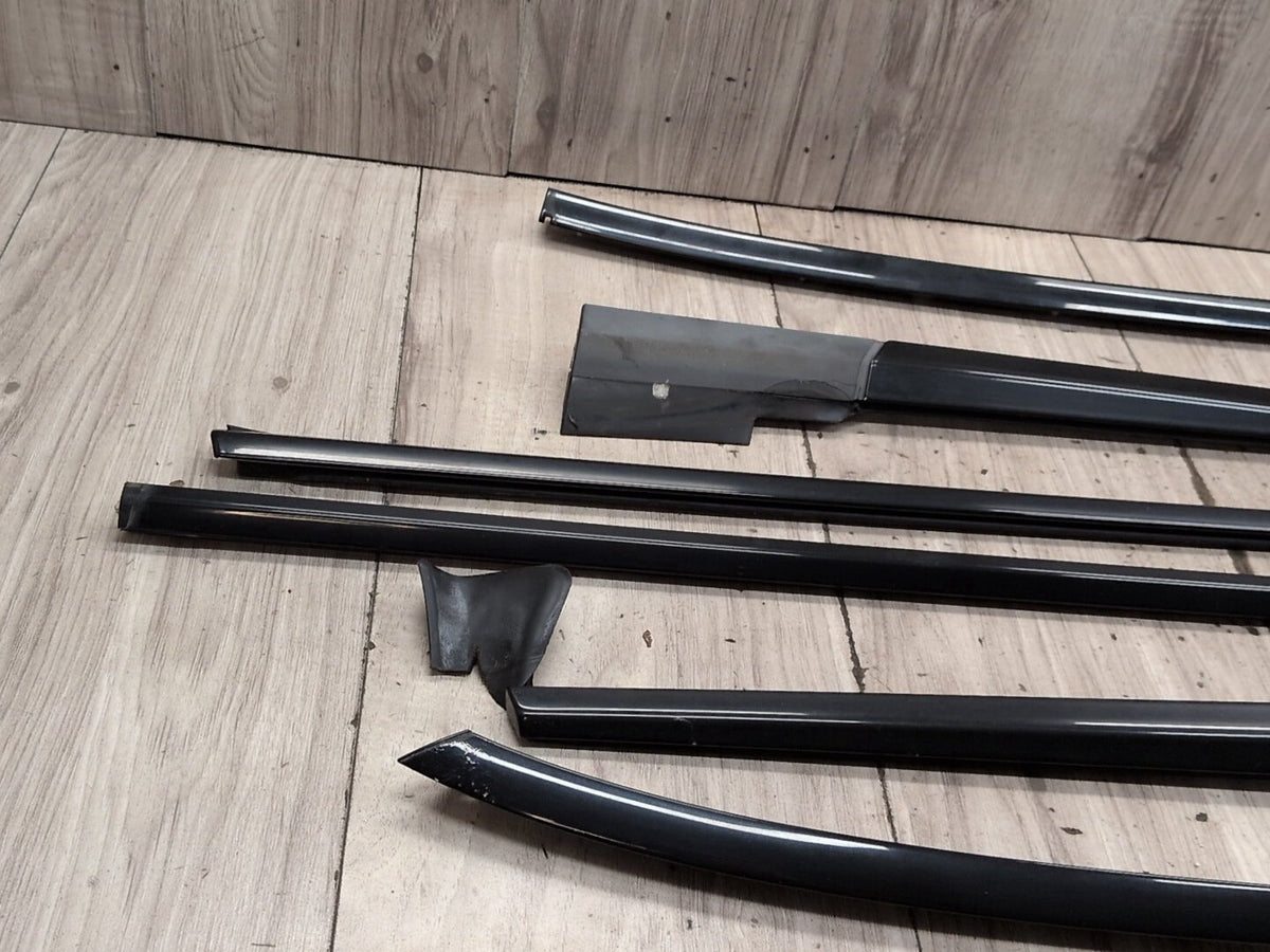 2004-2010 BMW M6 E64 Front Rear Left Right Door Gloss Shadow Line Trim Moldings SET 7905425 OEM